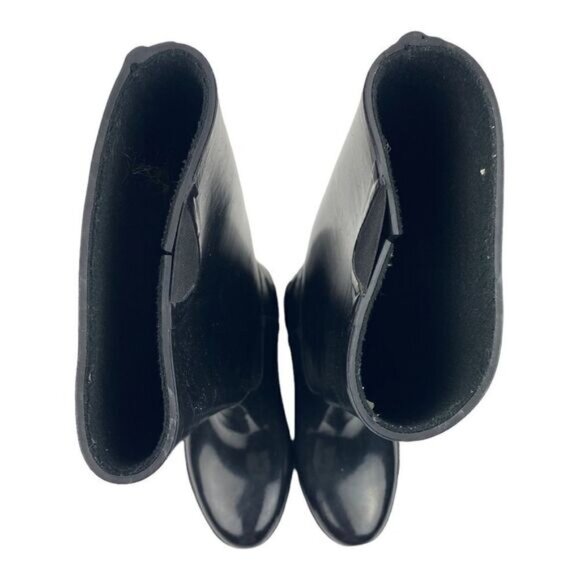 COUGAR WOMENS Black Rider Tall Waterproof Rubber Rain Boots US 6M - Picture 6 of 13